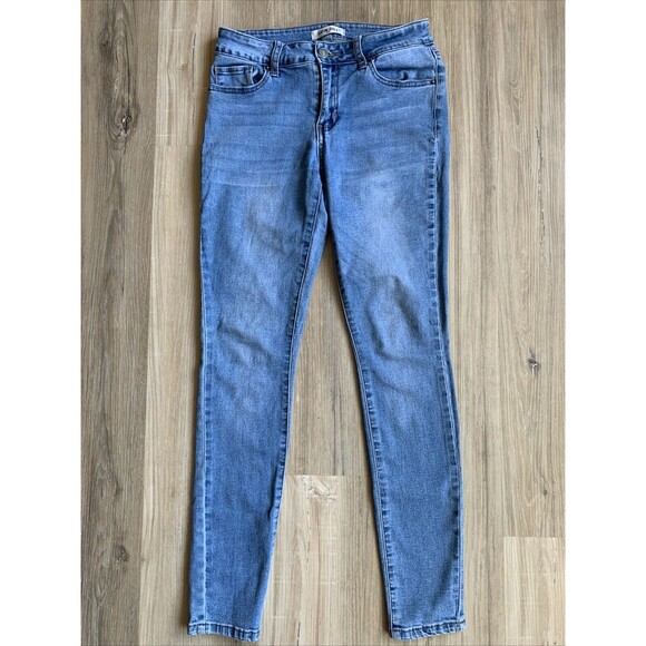 Satin Doll Faded Blue Jeans Size 2P Petite High Rise Skinny Stretch Bodycon - Picture 1 of 8